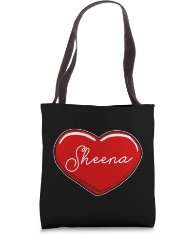 Hand Drawn Heart Sheena - First Name Hearts I Love Sheena Tote Bag $9.43 Totes