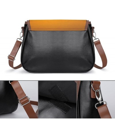 Leather Hobo Bags Women's Crossbody Shoulder Bag Classic City Top Handle Satchels Sunflower Setting Sun Color10 $22.00 Hobo Bags