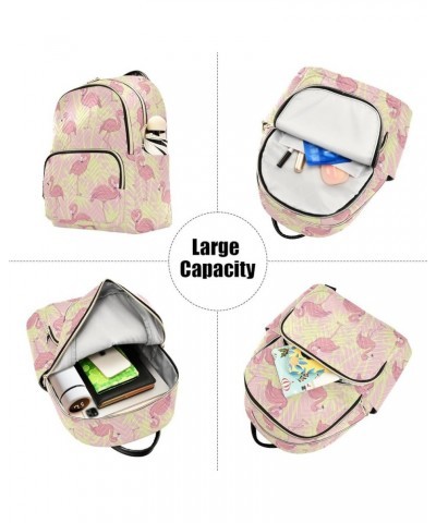 Flamingos Backpack Purse for Women Fashion Small Mini Backpack Daypacks Purse Back Pack Weekend Bag,M Medium $18.54 Backpacks