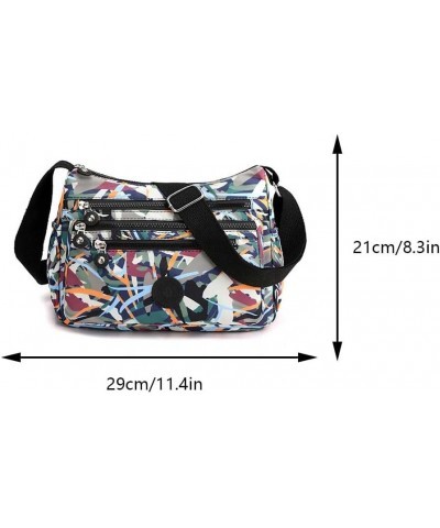 Women Printed Crossbody Bag Large Capacity Fashion Sling Bag Casual Adjustable Strap Lightweight Handbag Layers of Thorns $10...