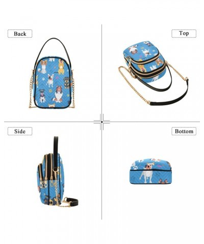 Dogs Crossbody Bags for Women Crossbody Tote Bag Mini Shoulder Bag with Chain Strap for Carry on $11.70 Totes