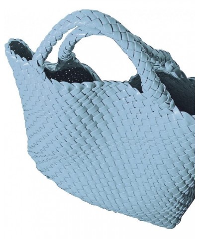 Woven Bag for Women, Vegan Soft Leather Tote Bag Large Fashion beach bag and Purse Retro Handmade Shoulder Bag Light Blue $36...