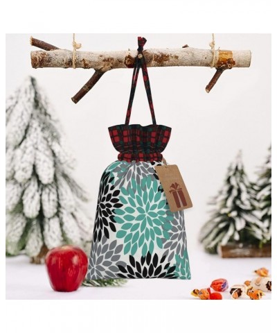 Cute Pug Christmas Gift Bag - Stylish Eco-Friendly Polyester Bag For Your Festive Presents Dahlia Flower Medium $13.19 Handbags