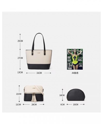 Handbags for Women Fashion Tote Bags Shoulder Bag Top Handle Satchel Purse Set 3pcs $30.91 Satchels