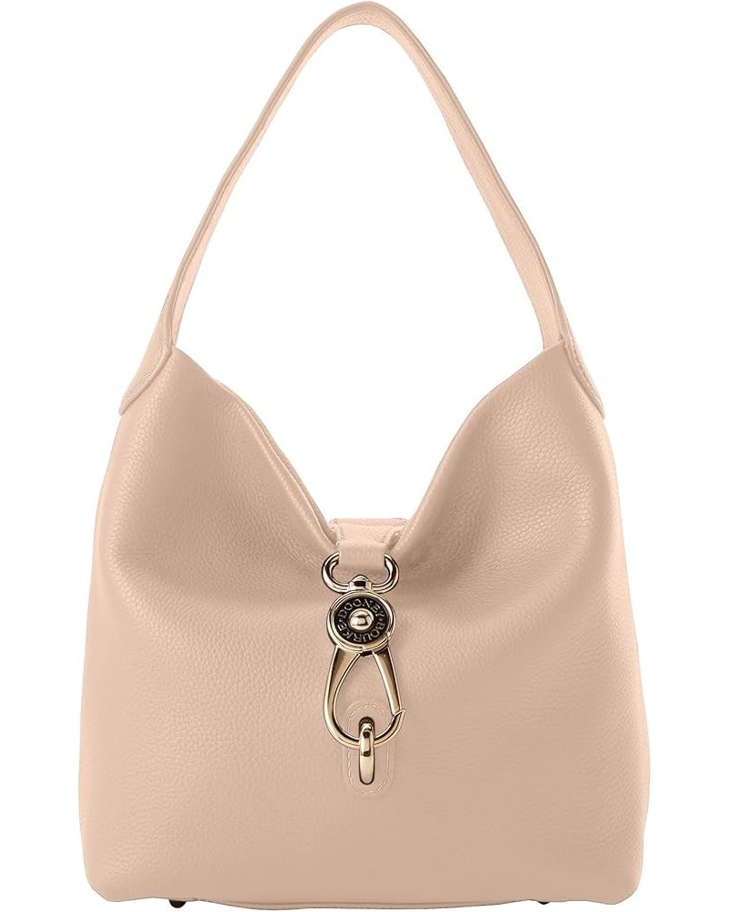 Handbag, Pebble Grain Small Logo Lock Sac Shoulder Bag Blush $91.80 Shoulder Bags