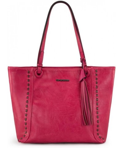 Tote Purses and Handbags for Women Large Hobo Shoulder Top Handle Bags with Zipper A-a-hot Pink $20.64 Shoulder Bags