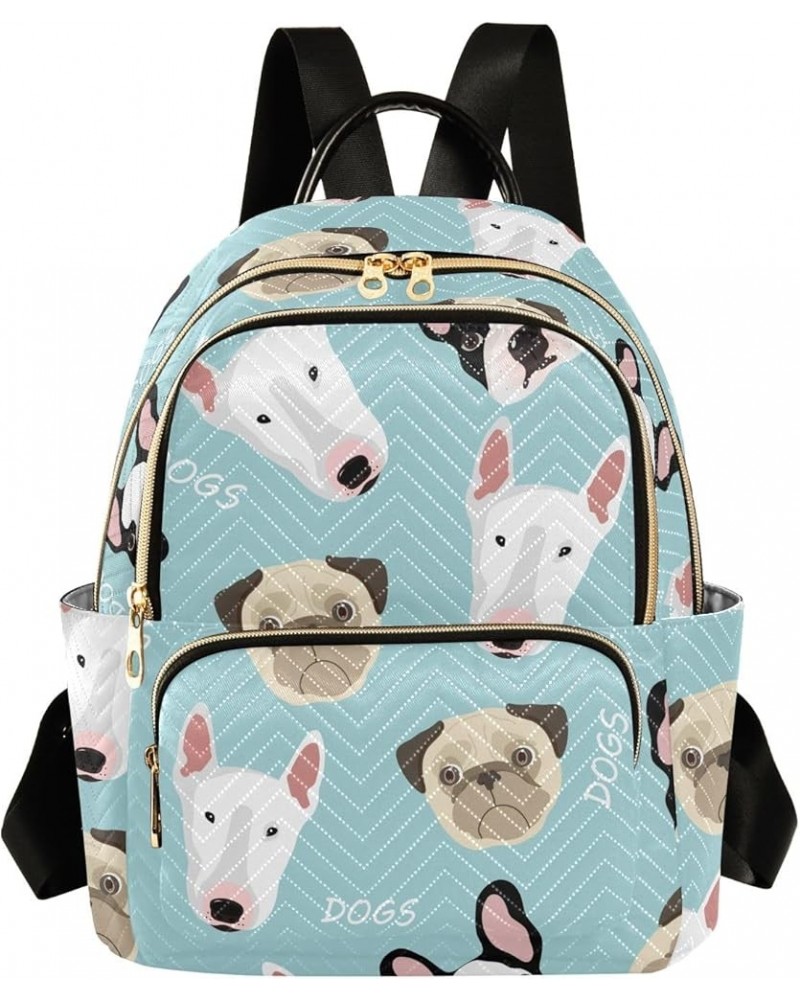 Mini Backpack Purse for Women Lightweight Girls Small Size French Bulldog Green School Teens College Traveling Medium $15.18 ...