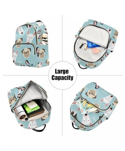 Mini Backpack Purse for Women Lightweight Girls Small Size French Bulldog Green School Teens College Traveling Medium $15.18 ...