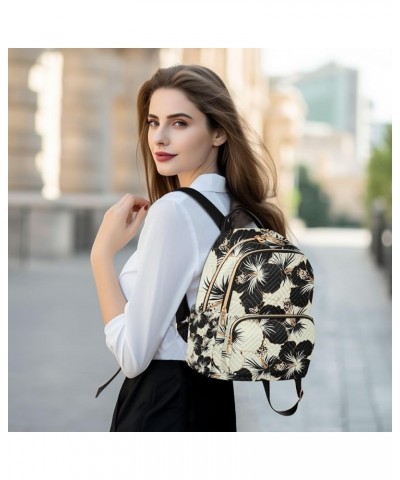 Small Backpack for Women Travel Bag Boho Vintage Hibiscus Flower Daypack Purse Fashion Shoulder Bag Rucksack Small A235 $12.7...