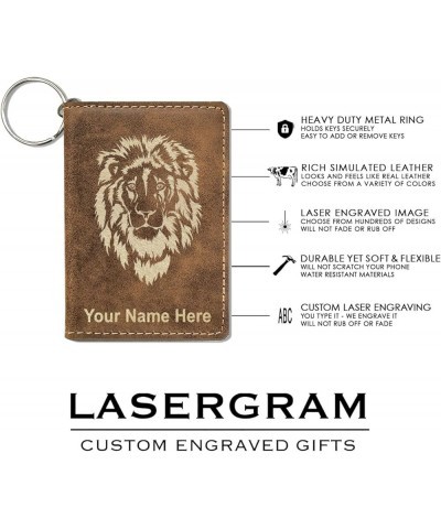 ID Holder Wallet, Water Polo Player, Personalized Engraving Included (Light Brown) Rustic $14.00 Wallets