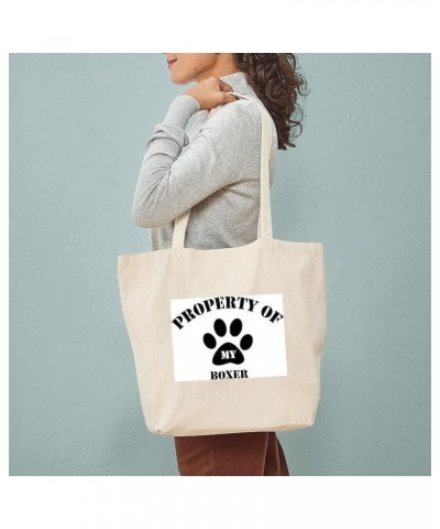 The Boxer Dog Tote Bag Natural Canvas Tote Bag, Cloth Shopping Bag My Boxer Tote Bag $8.79 Travel Gear