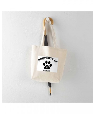 The Boxer Dog Tote Bag Natural Canvas Tote Bag, Cloth Shopping Bag My Boxer Tote Bag $8.79 Travel Gear