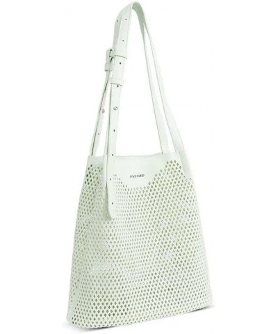 Pixie Mood DIAMOND-SB Removable Interior Recycled Vegan Leather Crossbody Handbag Purse Ice Blue $44.19 Crossbody Bags