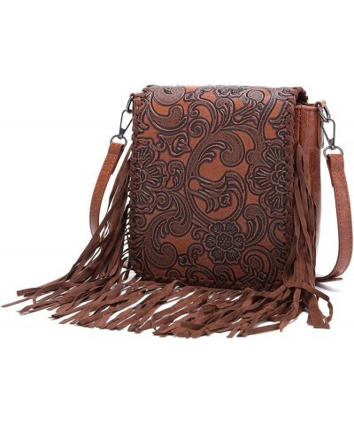 Crossbody Bag for Women PU & Woven Western Fringe Purse Waterproof Tassels Crossbody Purse Bag Red $12.00 Crossbody Bags