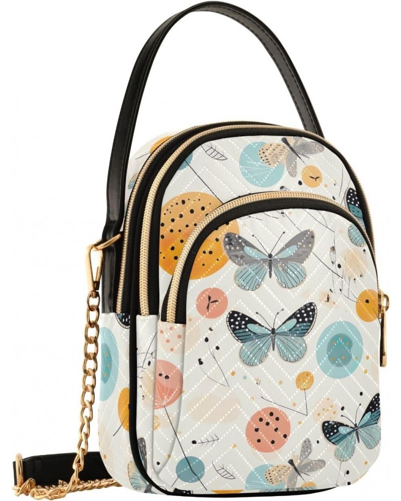 Floral Butterflies Small Crossbody Bags for Women Cell Phone Shoulder Purse Handbags Wallet 21215270 $14.83 Crossbody Bags