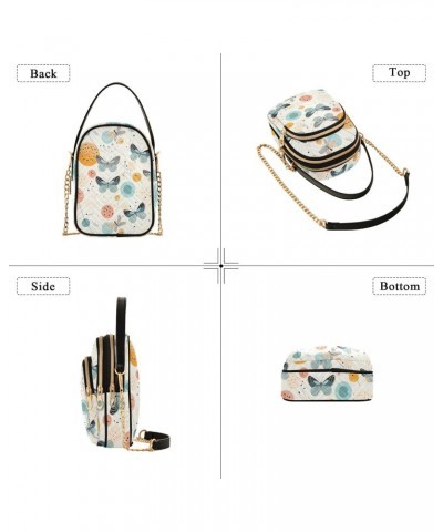 Floral Butterflies Small Crossbody Bags for Women Cell Phone Shoulder Purse Handbags Wallet 21215270 $14.83 Crossbody Bags