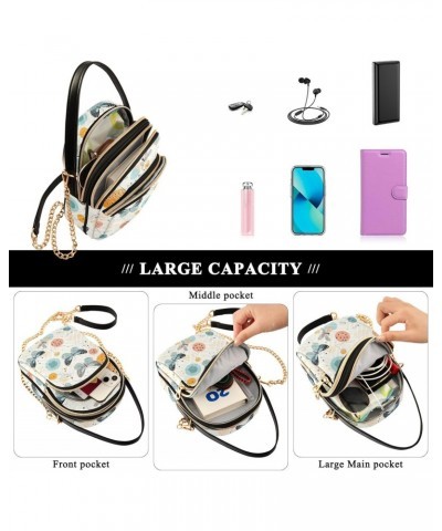 Floral Butterflies Small Crossbody Bags for Women Cell Phone Shoulder Purse Handbags Wallet 21215270 $14.83 Crossbody Bags