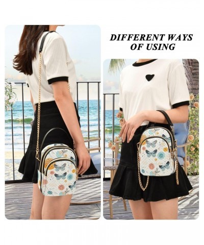 Floral Butterflies Small Crossbody Bags for Women Cell Phone Shoulder Purse Handbags Wallet 21215270 $14.83 Crossbody Bags