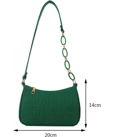 Fashion Underarm Bag Simple Felt Female Hand Bag Waterproof Portable Elegant Alligator Texture Casual for Weekend Vacation Gr...