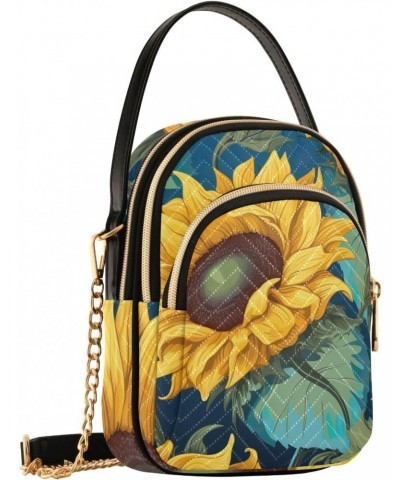 Sunflowers Small Crossbody Bags for Women Cell Phone Shoulder Purse Handbags Wallet 21215785 $11.76 Crossbody Bags