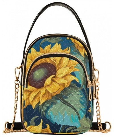 Sunflowers Small Crossbody Bags for Women Cell Phone Shoulder Purse Handbags Wallet 21215785 $11.76 Crossbody Bags