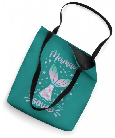 Mermaid Birthday Party Squad Family Design Tote Bag $14.70 Totes