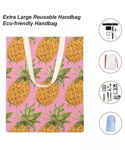 Pineapple Canvas Shopping Bag, Shoulder Bag for Weekend, Inspirational Gifts for Grandma Style-9 $12.38 Totes