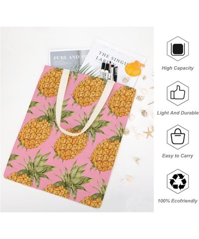 Pineapple Canvas Shopping Bag, Shoulder Bag for Weekend, Inspirational Gifts for Grandma Style-9 $12.38 Totes