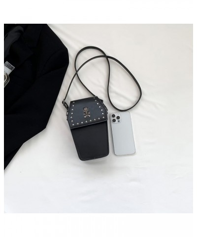 Creative PVC PU Shoulder Bag Halloween Underarm Bag Coffin Shape Phone Bag Women Crossbody Bag for Office Travel Make Style T...