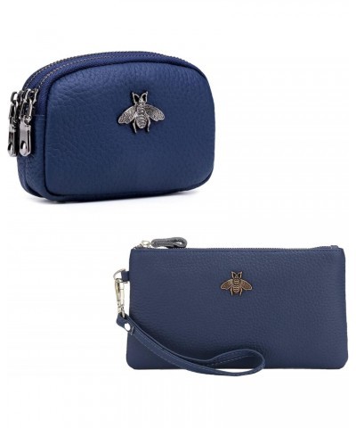 (Bundle of 2 Sets) Genuine Leather Coin Purse and Women's Wristlet Clutch $22.67 Wristlets