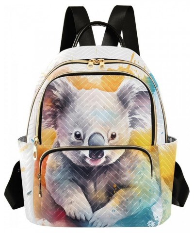 Grey Koala Tie-dye Fashion Travel Backpack for Women Multi Pockets Lightweight Purse for Women-S Multicolor Small $17.97 Back...