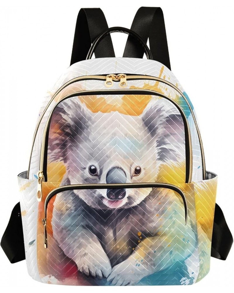 Grey Koala Tie-dye Fashion Travel Backpack for Women Multi Pockets Lightweight Purse for Women-S Multicolor Small $17.97 Back...