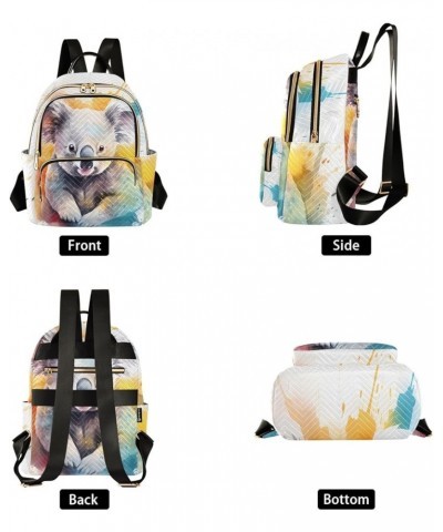 Grey Koala Tie-dye Fashion Travel Backpack for Women Multi Pockets Lightweight Purse for Women-S Multicolor Small $17.97 Back...