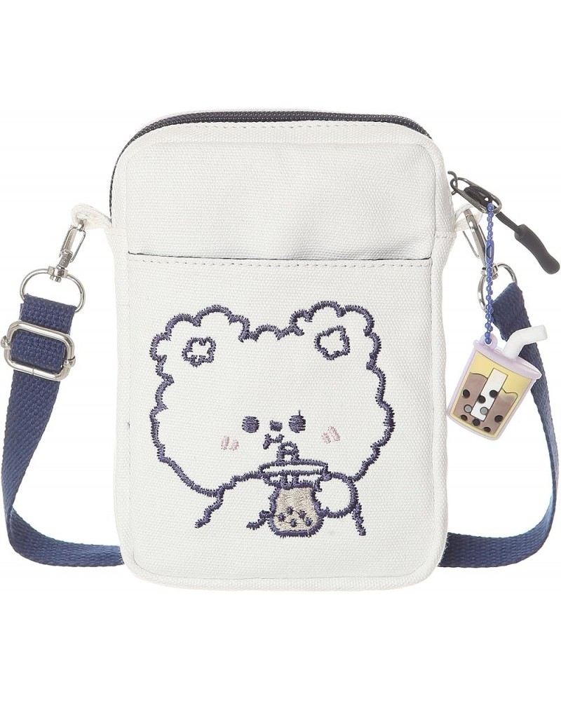 Small Crossbody Purse Cute Travel Cell Phone Purse Kawaii Cross Body Bag Purses for Women(Mom and daughter Gifts) White-cat $...