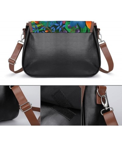 Printed Leather Crossbody Bags Women Shoulder Messenger Bags Designer Satchels Motocross Sport Color9 $19.80 Hobo Bags