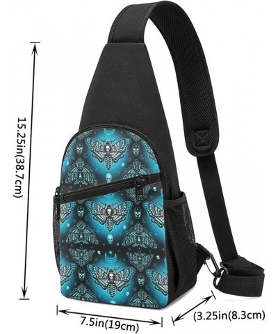 Sling Bag for Men Cool Comfortable Crossbody Backpack Anti-Theft Sling Chest Bag Pattern (232) $11.99 Crossbody Bags