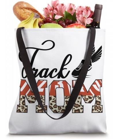 Track Mom Leopard Mom Of A Track And Field Athlete Mom Tote Bag $14.30 Totes