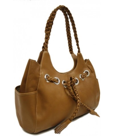 Braided Hobo, Saddle, One Size Saddle $69.69 Hobo Bags