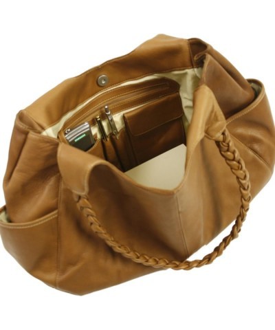 Braided Hobo, Saddle, One Size Saddle $69.69 Hobo Bags