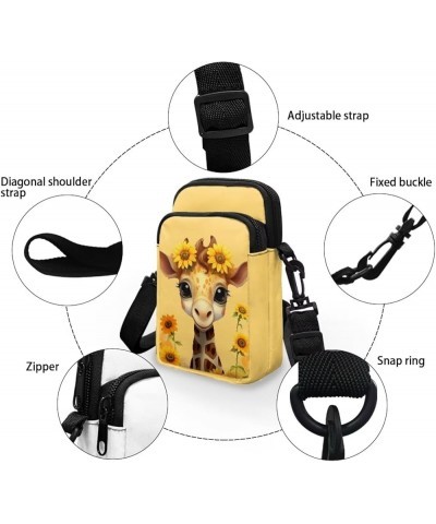 Crossbody Bag for GirlsCross Body Purse Kids Cell Phone Purse Sling Pouch Shoulder Bags Giraffe $10.25 Shoulder Bags