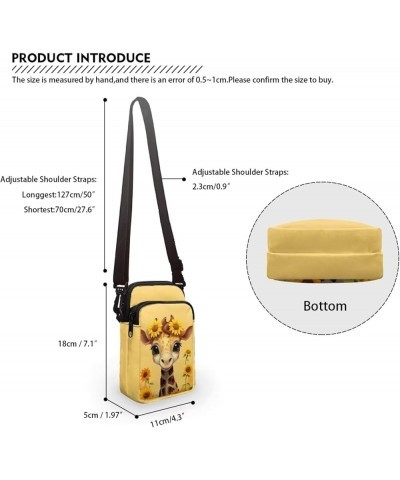 Crossbody Bag for GirlsCross Body Purse Kids Cell Phone Purse Sling Pouch Shoulder Bags Giraffe $10.25 Shoulder Bags