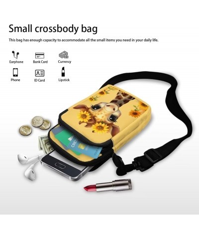 Crossbody Bag for GirlsCross Body Purse Kids Cell Phone Purse Sling Pouch Shoulder Bags Giraffe $10.25 Shoulder Bags