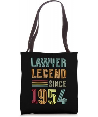 Lawyer Legend 1954 70 Years Court 70th Birthday Lawyer Tote Bag $14.57 Totes