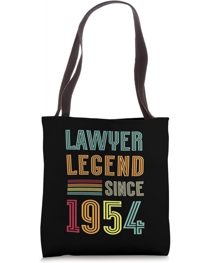 Lawyer Legend 1954 70 Years Court 70th Birthday Lawyer Tote Bag $14.57 Totes