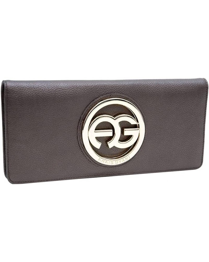 Anais Gvani Women Clutch Style Bi-fold Wallet (B004 Black) 500 Brown $13.50 Wallets