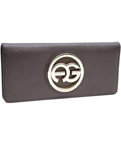 Anais Gvani Women Clutch Style Bi-fold Wallet (B004 Black) 500 Brown $13.50 Wallets