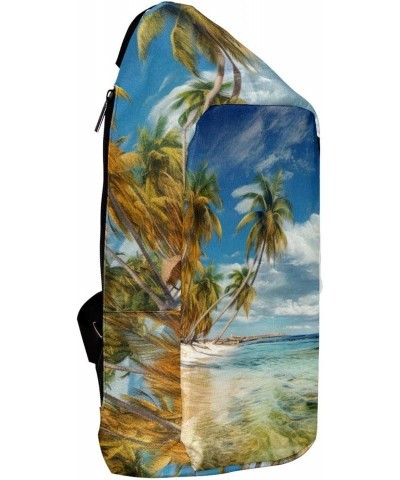 Crossbody Bags for Women,Crossbody Bag Men,Small Sling Bag,Beach Sea View Sky Tropical,Crossbody Purse $11.59 Crossbody Bags