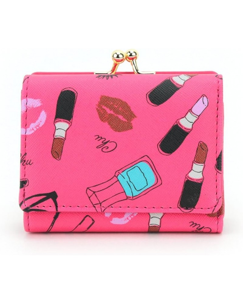 Women's Mini Coin Purse Bill Holder safety pink $16.71 Wallets