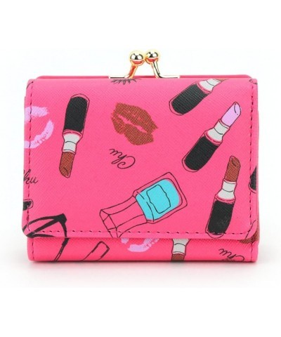 Women's Mini Coin Purse Bill Holder safety pink $16.71 Wallets