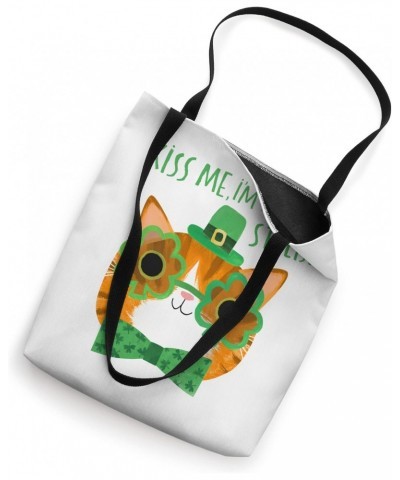 St. Patrick's Day, cute cat Kiss Me I'm Irish / Stylish Tote Bag $9.46 Totes